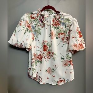 NWT Blouse with attached Perl necklace